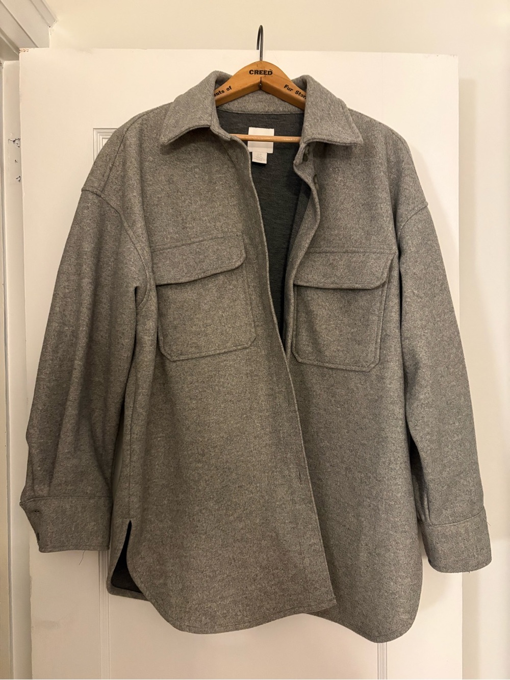 H&M Grey Button Up Shacket